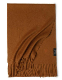 Water Ripple Pure Color Cashmere Warm Scarf