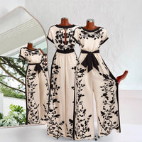 Womens Printed Colorblock Tie-Waist Short-Sleeve Jumpsuit