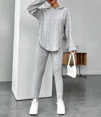 Relaxed Hooded Stylish And Chic Pants Set