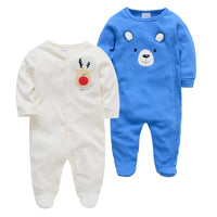 Q2-Piece Baby One-Piece Cotton Romper For Infants