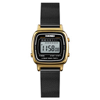 Waterproof steel mesh strap ladies watch