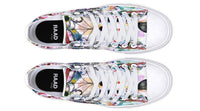 Fashion Printed Couple High Top Canvas Shoes