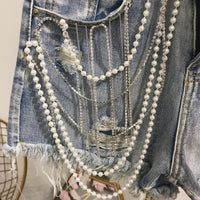 Summer New Women's Industrial Jeans Shorts