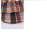 Girls' Plaid Shirt Mid-length Fashion Dovetail
