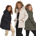 Thick Hooded Thigh Long Winter Warm-keeping Cotton Clothing Women