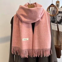 Women's Solid Color Scarf Winter All-matching High-grade Shawl
