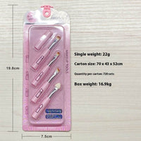 Multifunctional All-aluminum Tube Four-cut Makeup Brush Makeup Tools
