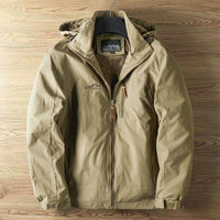 Men's Outdoor Casual Fleece And Thick Workwear Shell Jacket Jacket Tide