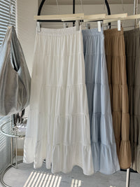 Womens High-Waisted Slimming A-Line Midi Skirt