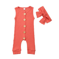 Featured button baby climbing suit