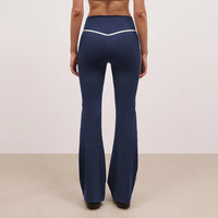 Yoga Pants Nude Feel Fitness Exercise Bell-bottom Pants