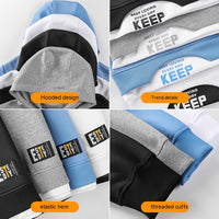 Men's Sweater Hooded Fake Brand Trend Coat Handsome Youth Student Top
