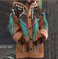 Sweater Autumn And Winter Loose Twist Cardigan