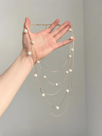 Geometric Round Pendant Multi-Layer Necklace For Women