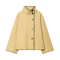 Women's Turtleneck Long Sleeve Baggy Coat
