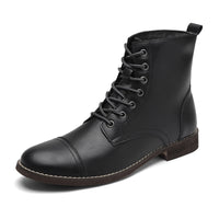 Men's shoes plus cashmere cotton shoes leather boots ankle boots