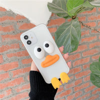 Compatible with  , Three-dimensional Cartoon Duck All-inclusive Phone Case