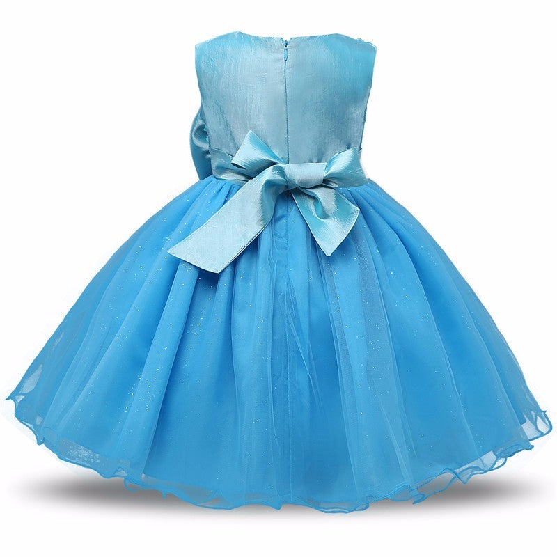 Princess Flower Girl Dress Summer Tutu Wedding Birthday Party Dresses