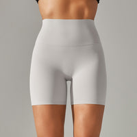 High Waist Peach Hip Tight Belly Trimming Sports Short Shorts