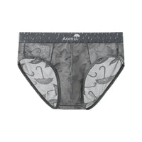 Men's Ice Silk Jacquard Briefs