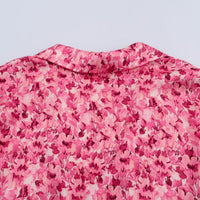 Fashionable Loose Floral Print Short Dress For Women