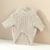 Sweater Dog Cute Pet Warm Clothes Solid Color
