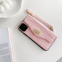 Luxury  Pattern Portable Phone Case With Lanyard