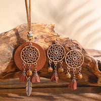 Retro Floral Earrings And Necklace Set With A Distinctive European And American Style