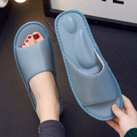 High-end Japanese-style Leather Slippers For Home Usequiet And Perfect For Indoor Wooden Floors