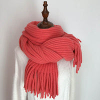 Versatile New Knitted Couple Thickened Warm Wool Scarf