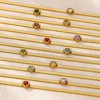 18K Gold-plated Stainless Steel Snake-chain Blade Chain Anklet