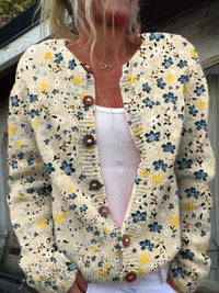 3D Digital Printing Cardigan Knitted Coat