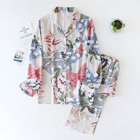 Rayon V-neck Pajamas Women Ladies Home Wear Long Sleeve Pajamas Women Suit Wholesale Rayon Silk