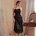 Women's Hollow Ice And Snow Nightdress With Chest Pad