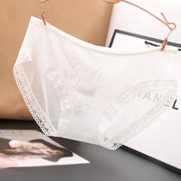 Sexy Ladies Panties Lace Edge Full Transparent Gear