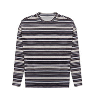 Striped Round Neck Bottoming Shirt Women's Loose T-shirt