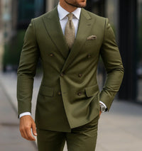 Men's Two-piece Suit Korean Style Slim Fit Business Best Man Casual Suit