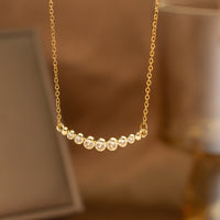 Fashionable Minimalist Internet-celebrity-style Versatile Single-diamond Pendant Necklace
