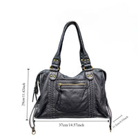 Women's Soft Leather Vintage Tote Bag Shoulder Messenger Bag