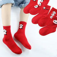 Children's Socks Autumn And Winter New Cartoon Panda Tube Socks