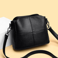 Retro Ladies Bag Simple Leisure Small Bucket Bag Leisure Multilayer One Shoulder Bag