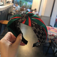 Bow tie double headband