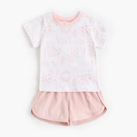 Children's Suit Summer Children's Clothing Cotton Short-sleeved Baby