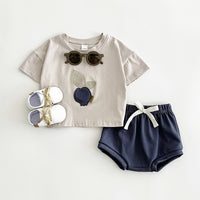 Baby Lemon Patch Short Sleeve Suit