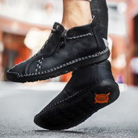 Men's Hand-stitched High-top Men's Shoes Large Size Outdoor