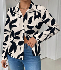 Women's Printed Casual Long-Sleeve Shirt