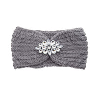 European And American Diamond Knitted Headband Ear Protector