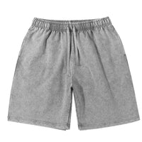 Distressed Fried Snowflake Shorts Washed Cotton Retro Loose Shorts
