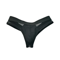 Men's Fishnet T-back Thin Belt