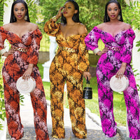 Fashion Sexy One-Shoulder Jumpsuit